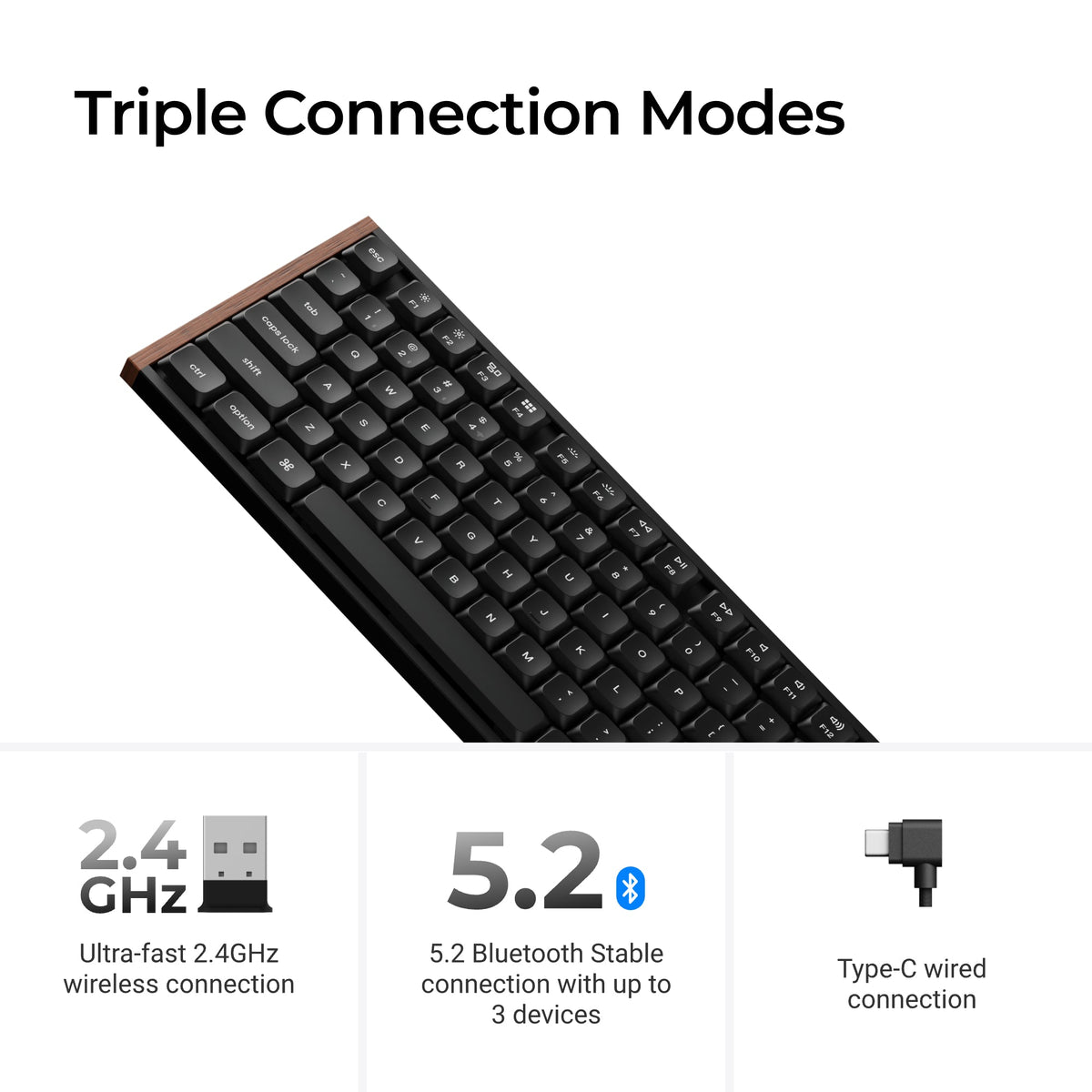 Keychron K1 Ultra 8K Teclado Mecânico Custom Wireless