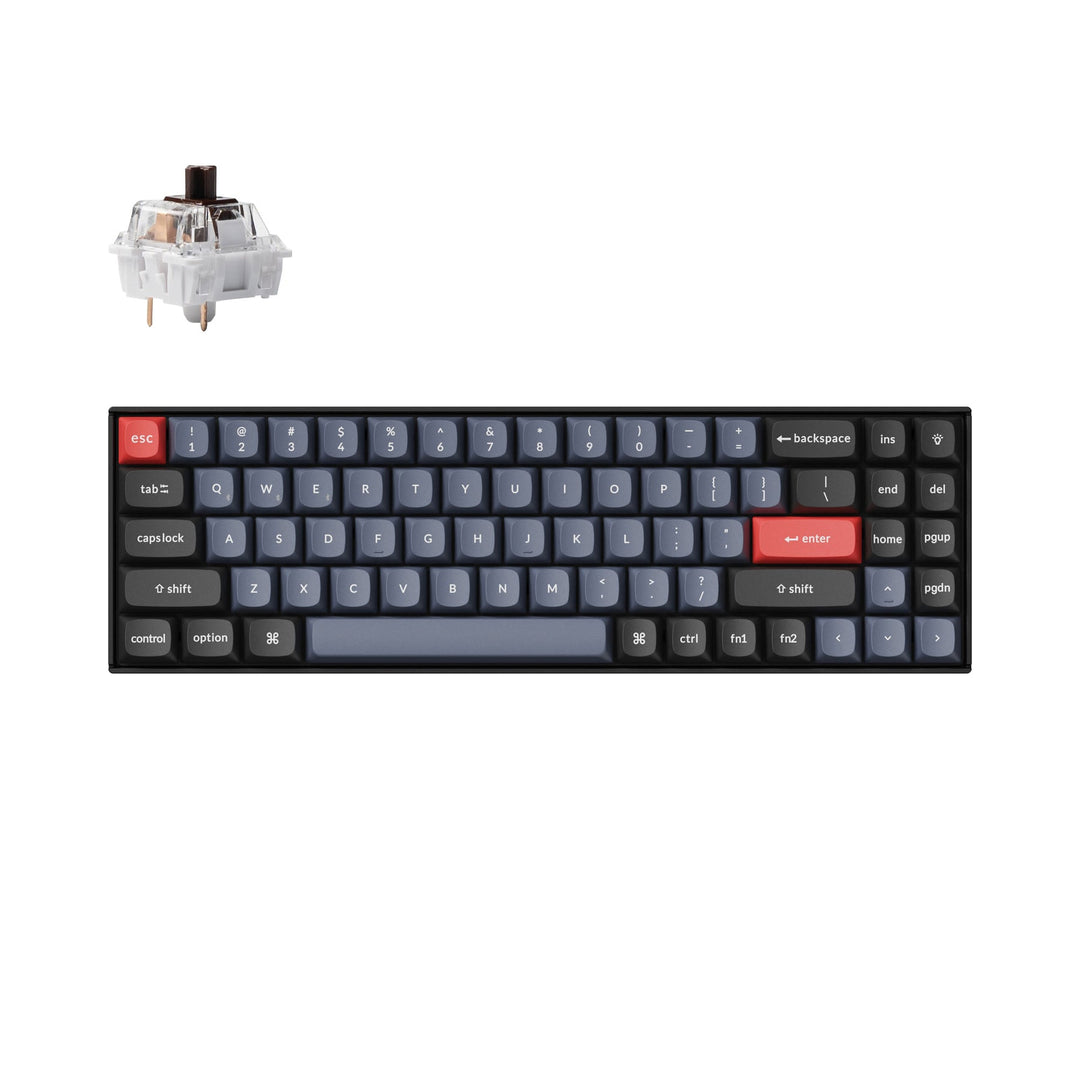 k14 pro qmk via hot-swappable white backlight switch keychron k pro brown layout 70% remapeamento ansi abnt2