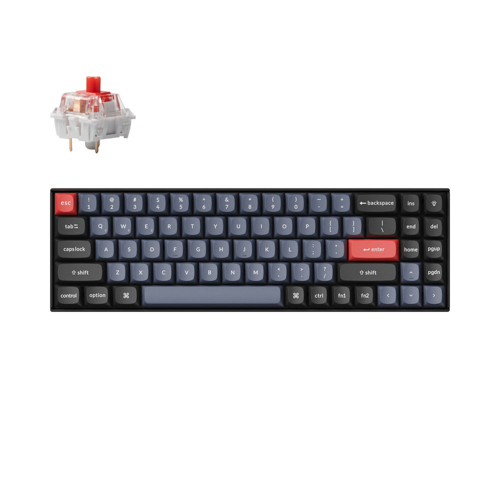 k14 pro qmk via hot-swappable white backlight switch keychron k pro red layout 70% remapeamento ansi abnt2