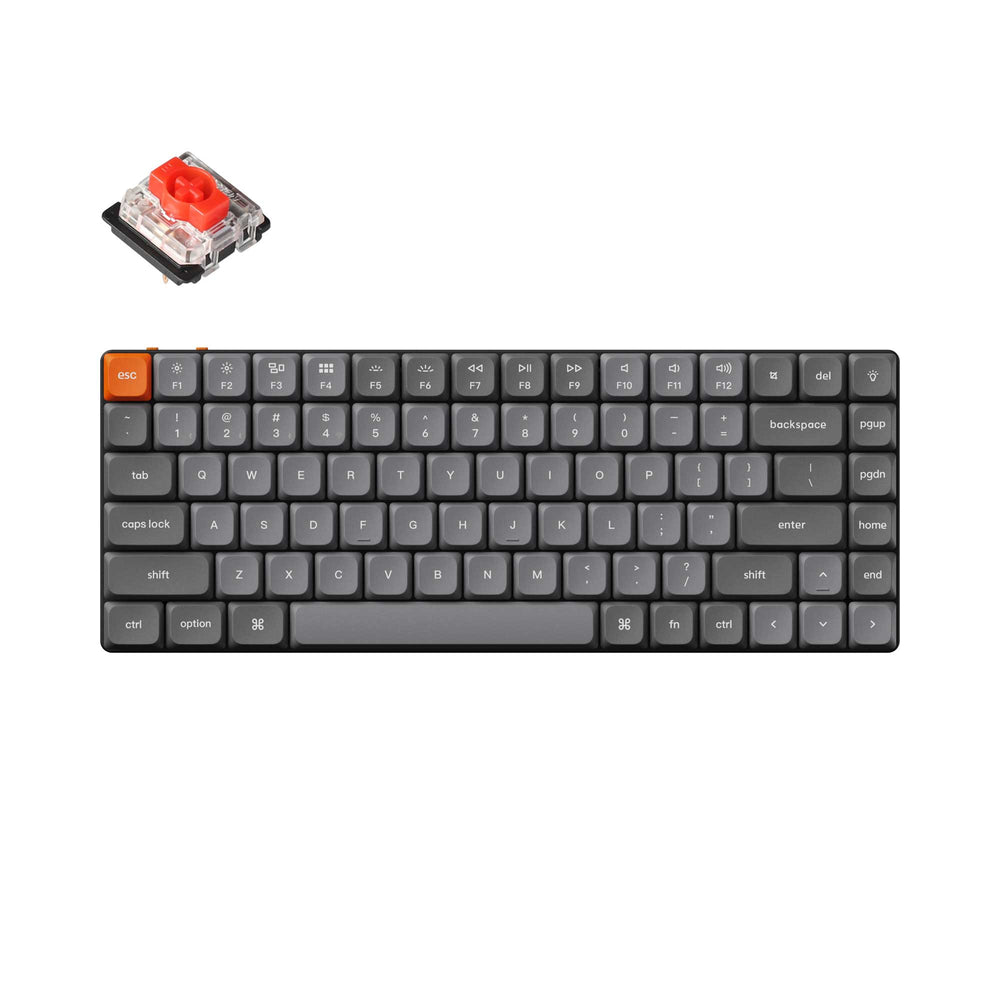 k3 max hot-swappable 2.4ghz bluetooth cable low profile ultra-slim rgb backlight switch gateron low profile red