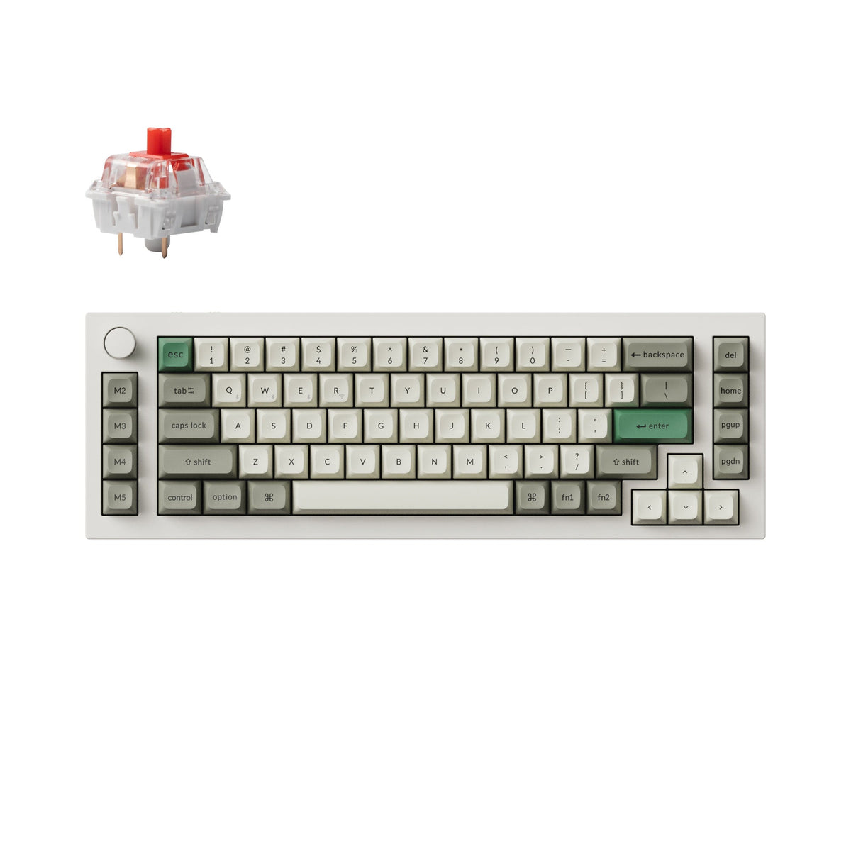 Keychron Q65 Max Shell White Gateron Jupiter Red