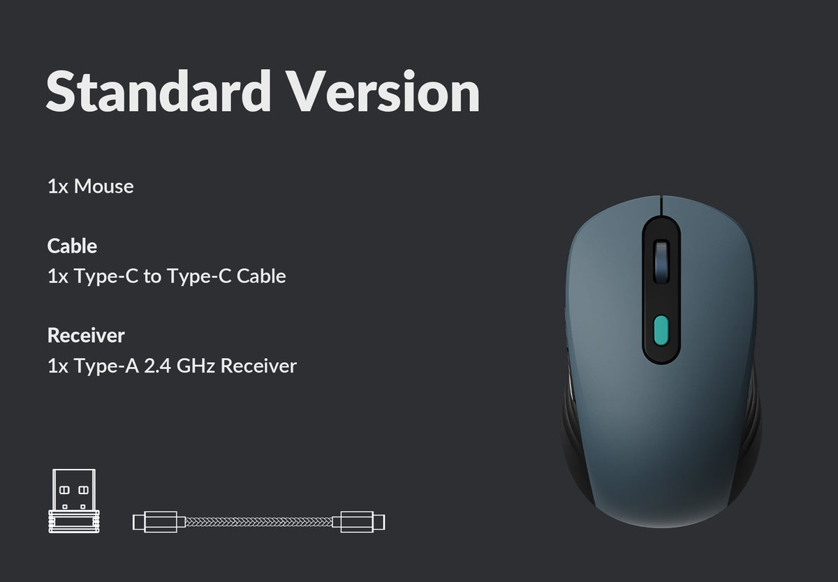 Package list of the Keychron BM25 1K wireless mouse.jpg__PID:d60e1c30-27c2-4937-a0db-c687aba1dbb4