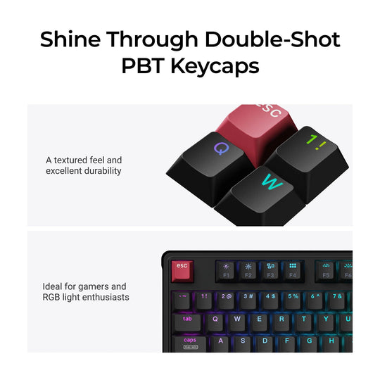 Keychron C3 Pro 8K QMK Teclado Mecânico Com Fio
