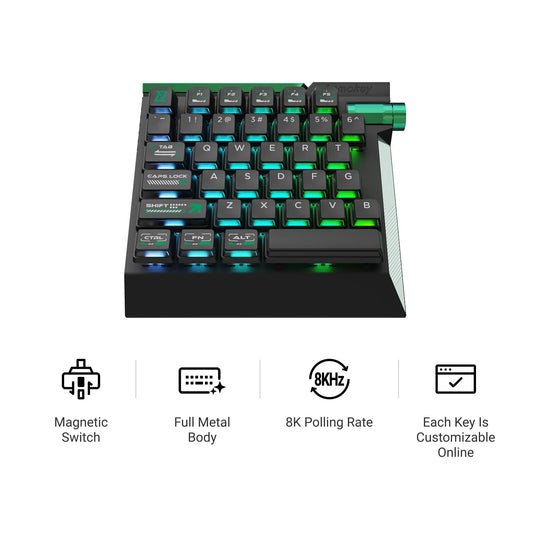 Lemokey L0 HE Switch Magnetic Teclado One Handed Gaming