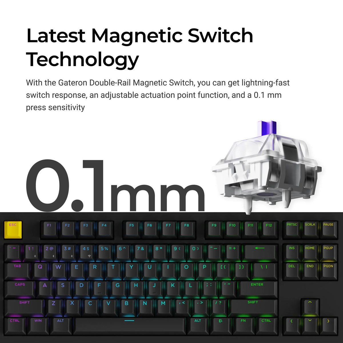 Lemokey P3 HE Teclado Magnético Gamer Wireless Custom