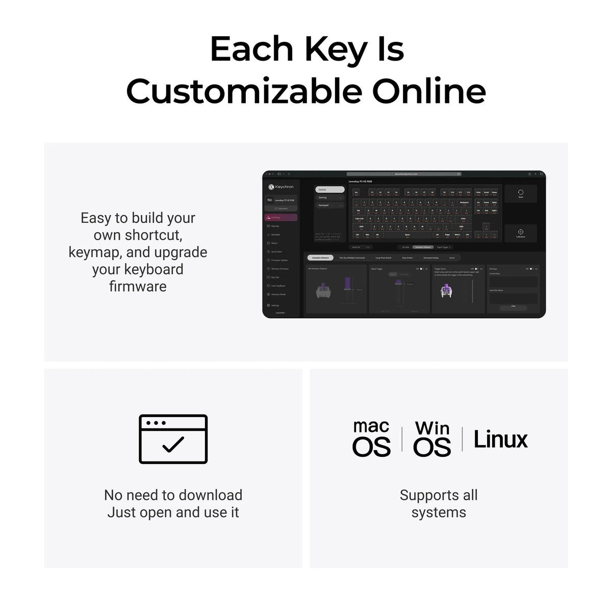 Lemokey P3 HE Teclado Magnético Gamer Wireless Custom