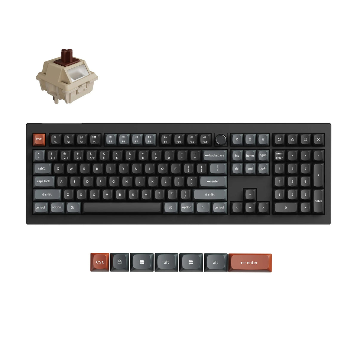 Keychron V6 Ultra 8K Teclado Mecânico Custom Wireless