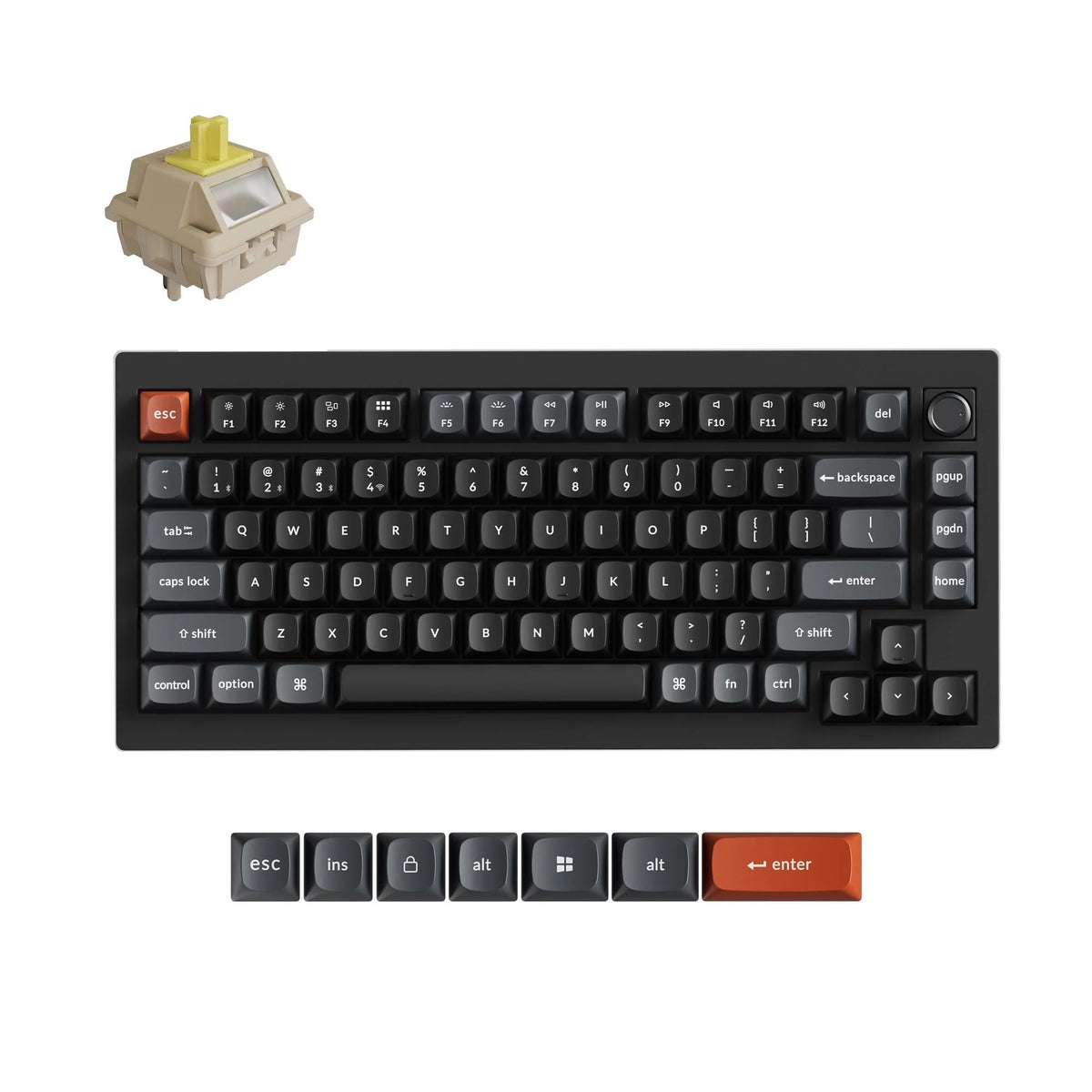 Keychron V1 Ultra 8K Teclado Mecânico Custom Wireless