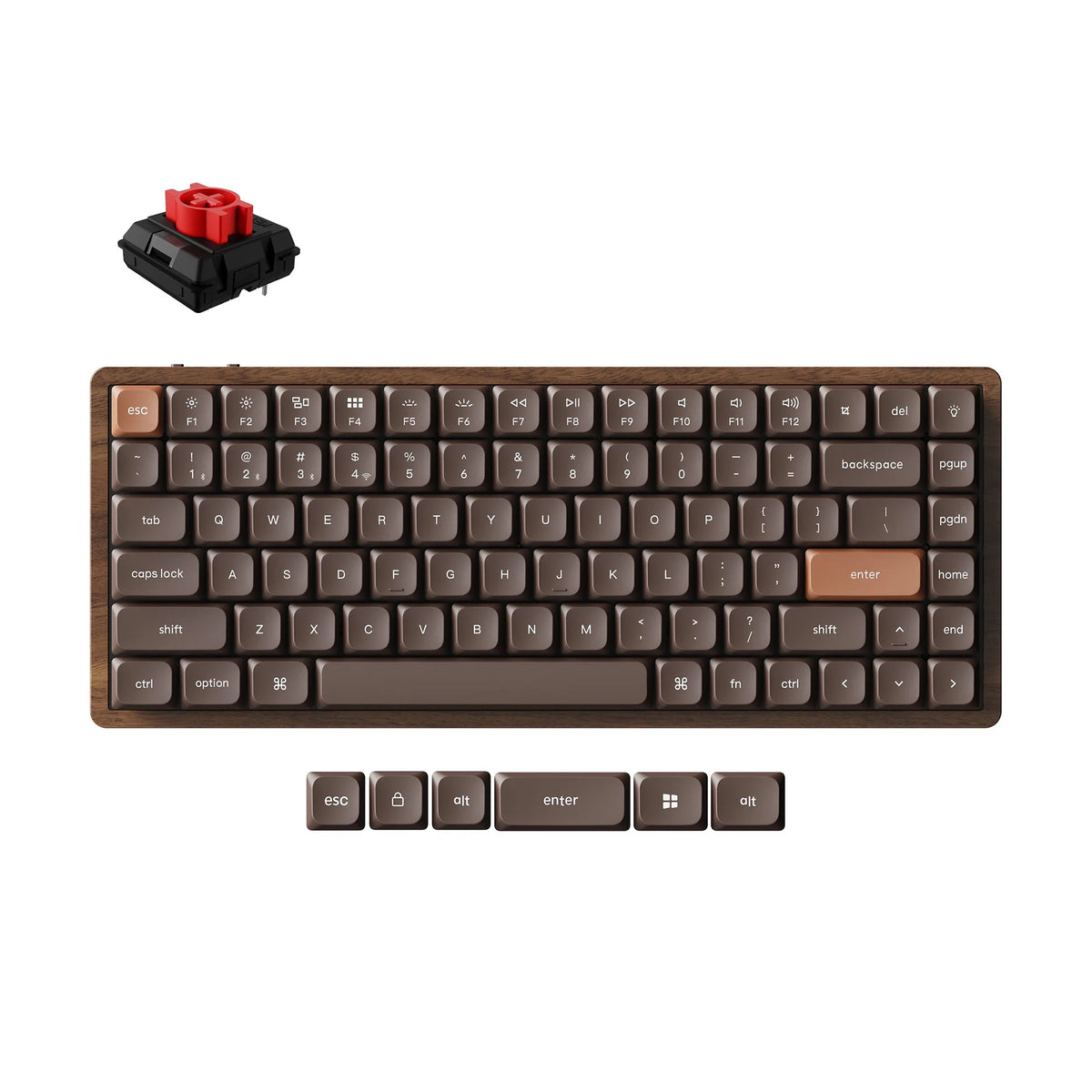 Keychron K3 Max QMK/VIA Teclado Mecânico Custom Wireless - All-Wood Special Edition