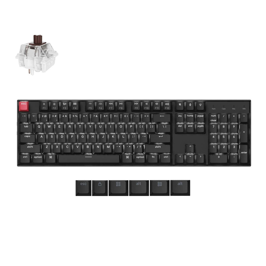 Keychron K10 QMK Teclado Mecânico Wireless (Versão 2)
