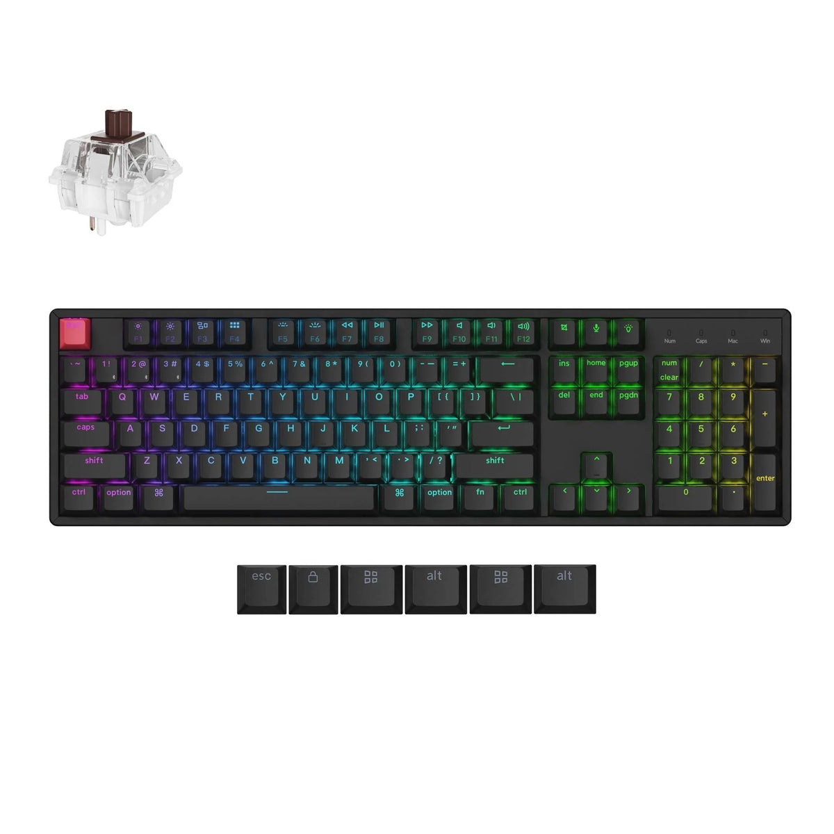 Keychron K10 QMK Teclado Mecânico Wireless (Versão 2)