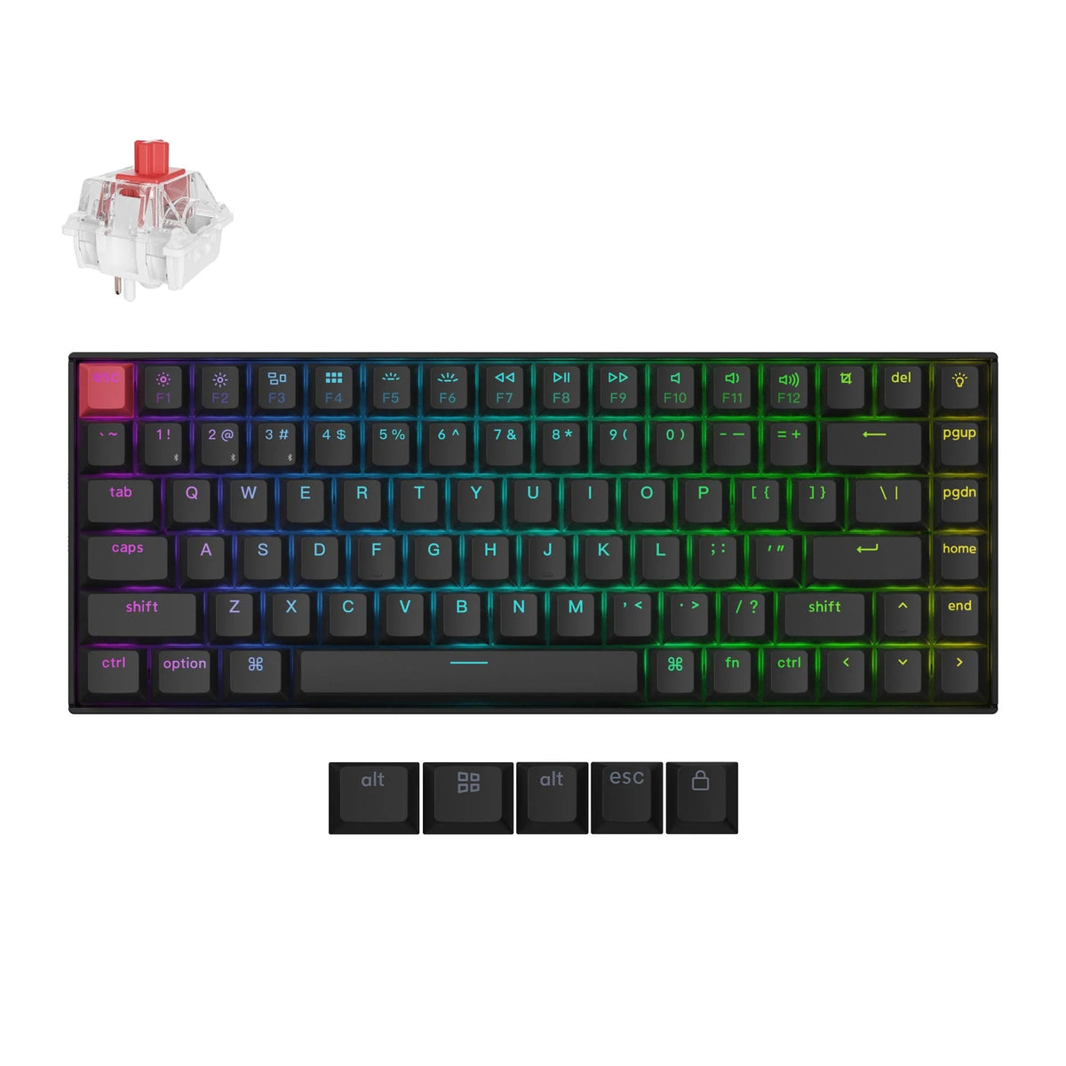 Keychron K2 QMK Teclado Mecânico Wireless (Versão 3)
