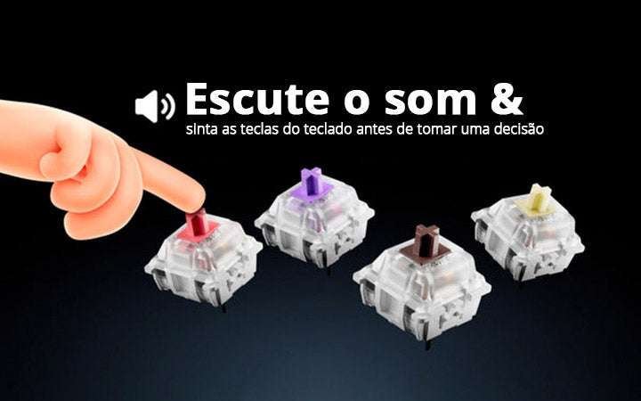 Switches Keychron: som, toque e como escolher
