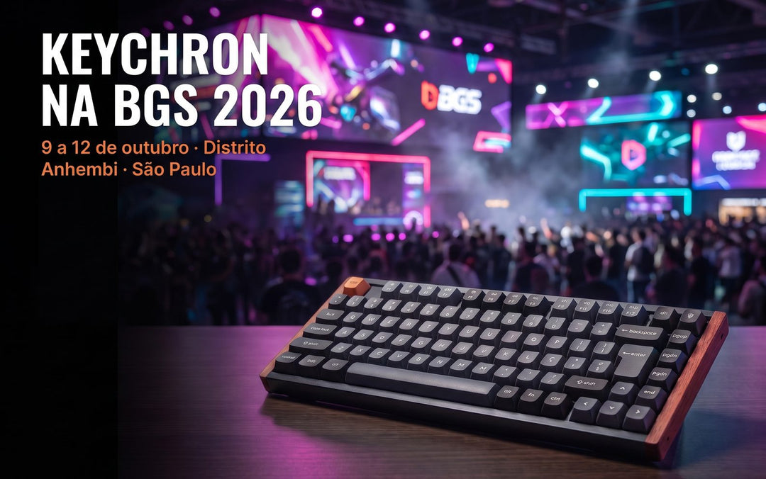 Keychron na BGS 2026: ativações, brindes e sorteios