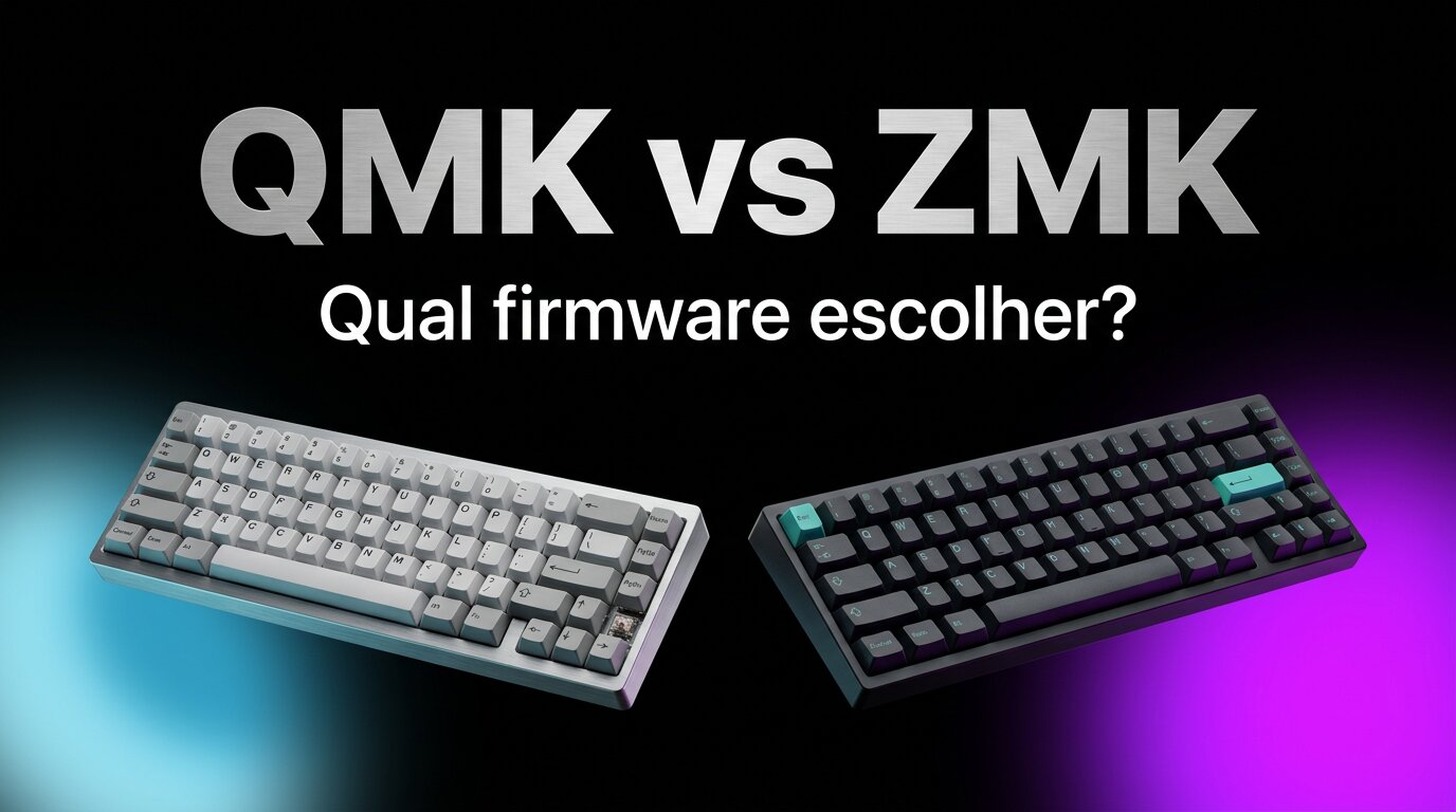 QMK vs ZMK: qual firmware de teclado escolher