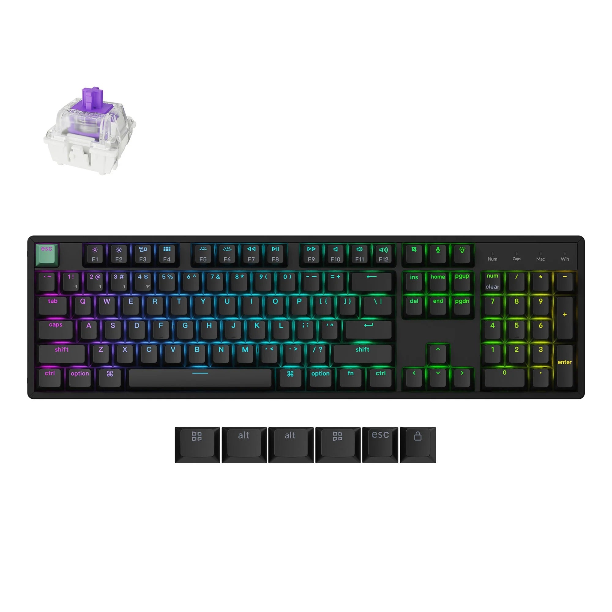 Keychron K10 HE ワイヤレスキーボード Keychron K10 HE | Teclado Magnético 100% Sem Fio Tri-Mode