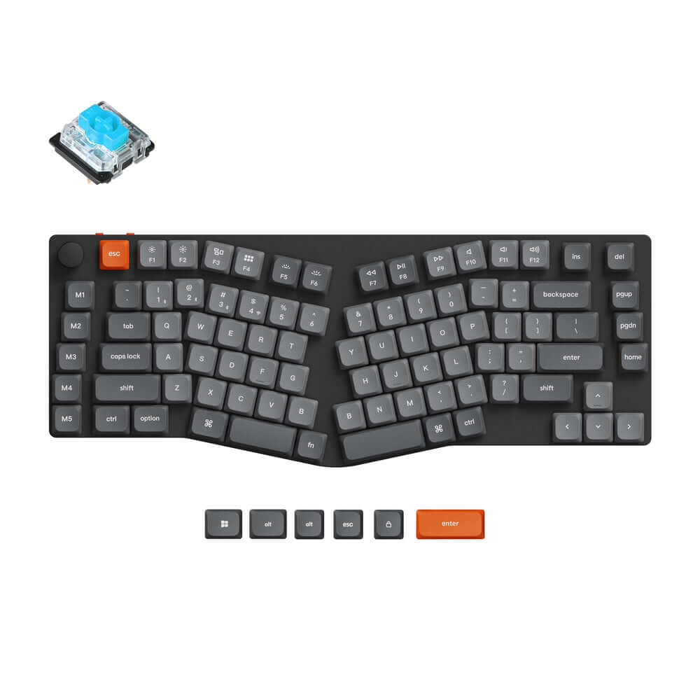 Keychron K15 Max QMK/VIA Teclado Mecânico Custom Wireless