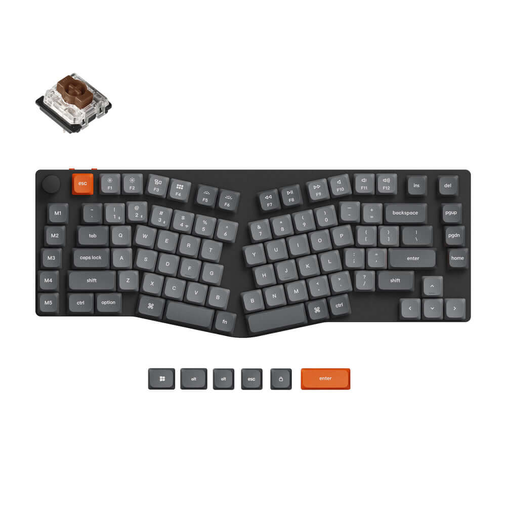 Keychron K15 Max QMK/VIA Teclado Mecânico Custom Wireless