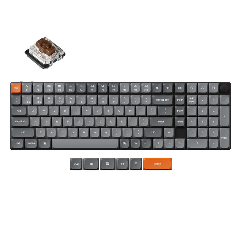 Keychron K17 Max QMK/VIA Teclado Mecânico Custom Wireless