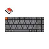 k3 max hot-swappable 2.4ghz bluetooth cable low profile ultra-slim rgb backlight switch gateron low profile red