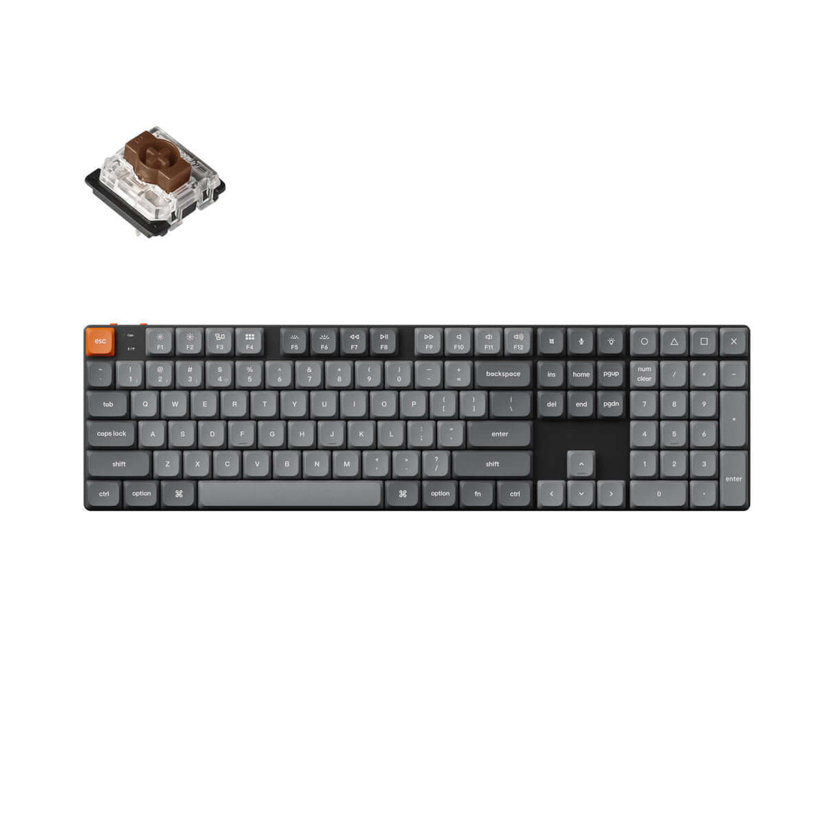 Keychron K5 Max QMK/VIA Teclado Mecânico Custom Wireless
