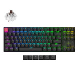 Keychron K8 V2 TKL mechanical wireless keyboard with RGB backlighting and key switches.