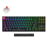 Keychron K8 Version 2 wireless mechanical keyboard with RGB lighting and key switches.