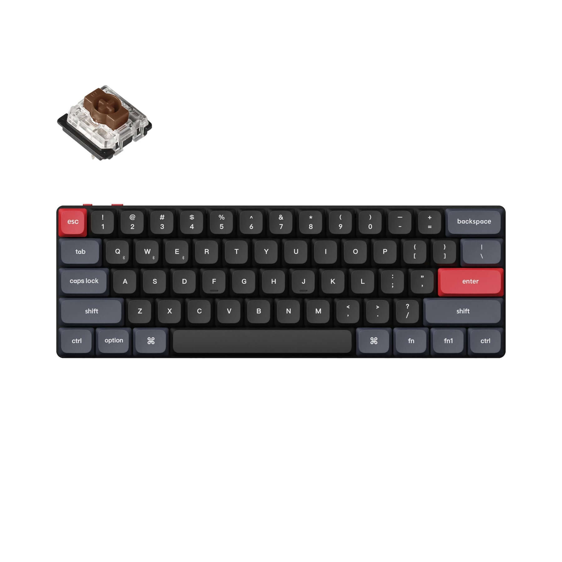 Keychron K9 Pro キーボード 赤軸 本体とケースとスイッチセット Keychron-K9-Pro-QMK-VIA-ultra-