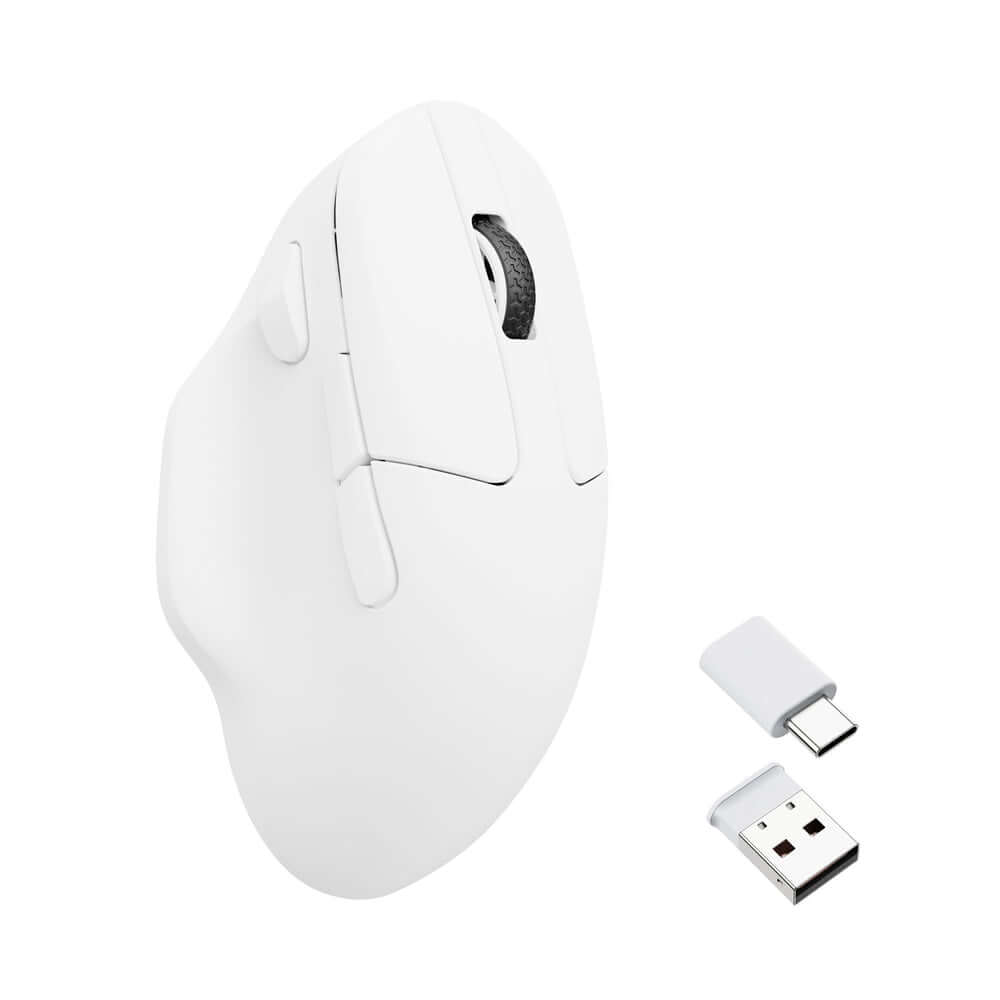 Keychron M7 Mouse Gaming Wireless 63g – Polling Rate 8K, Sensore 26.000 DPI, Tri-Mode 2.4G/Bluetooth/USB-C, Nero