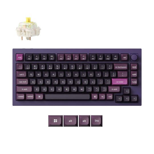 Keychron Q1 Max QMK/VIA Teclado Mecânico Custom Wireless