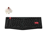 Keychron Q10 Max mechanical keyboard with Alice layout, showcasing a key switch.