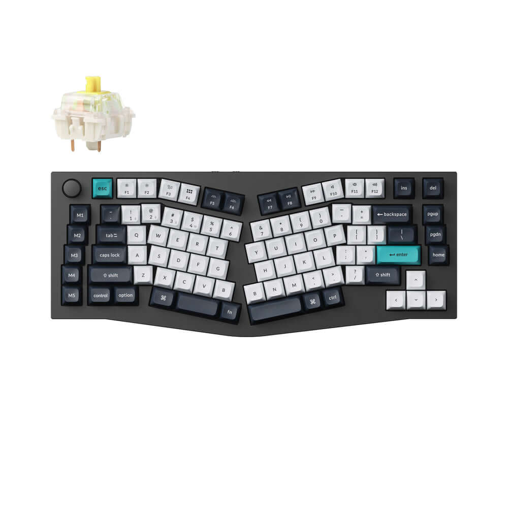 Keychron Q10 Max mechanical keyboard with Alice layout, features custom switches and ergonomic design.