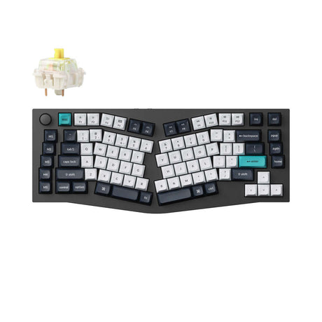 Keychron Q10 Max mechanical keyboard with Alice layout, features custom switches and ergonomic design.