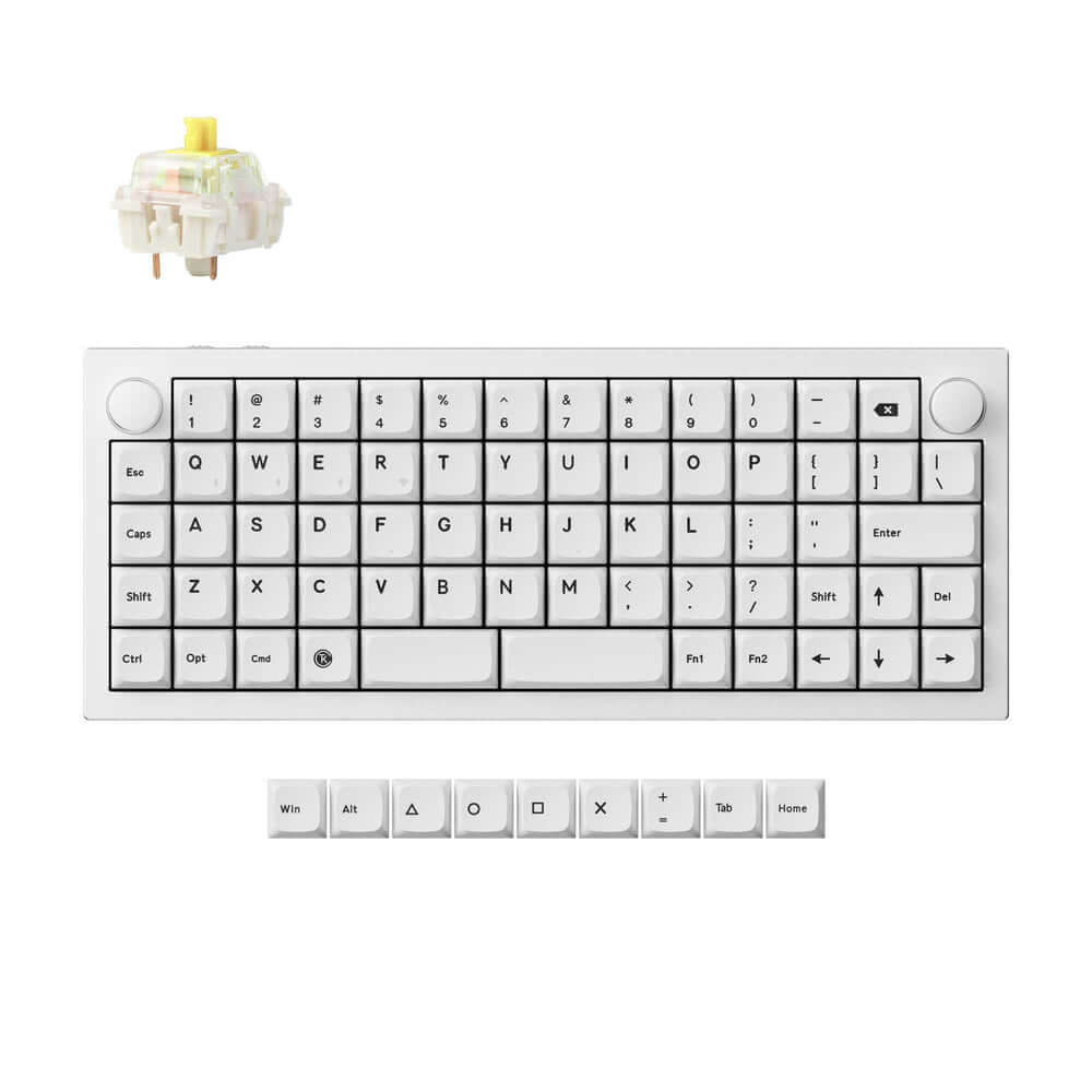 Keychron Q15 Max バナナ軸 ホワイト オーソリニア Keychron Q15 Max | Teclado Ortolinear Mecânico Sem Fio – Keychron