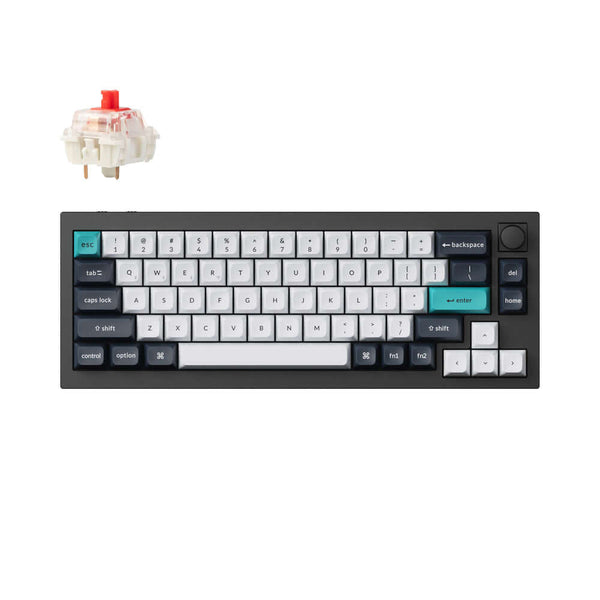 キーボード Keychron Q2 knob ver. Keychron Teclado mecânico Q2 com fio personalizado, versão de