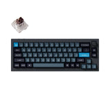 Keychron Q2 PRO Layout 65% RGB BACKLIGHT QMK VIA HOT-SWAPPABLE ALUMINIO KEYCAPS KSA PBT KEYCAPS WIRELESS E COM FIO DOUBLE GASKET DESIGN CARBON BLACK SWITCH KEYCHRON K PRO BROWN