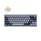 Keychron Q2 PRO Layout 65% RGB BACKLIGHT QMK VIA HOT-SWAPPABLE ALUMINIO KEYCAPS KSA PBT KEYCAPS WIRELESS E COM FIO DOUBLE GASKET DESIGN COR SILVER GREY SWITCH KEYCHRON K PRO BANANA