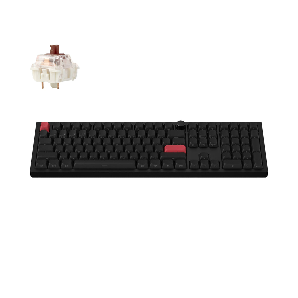 Keychron Q6 Max custom wireless mechanical keyboard with a mechanical switch.