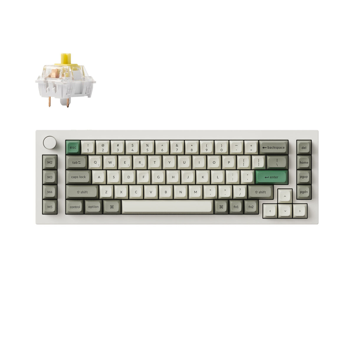 Keychron Q65 Max Shell White Gateron Jupiter Banana