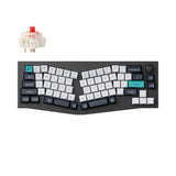 Keychron Q8 Max Alice layout mechanical keyboard with custom key switches and wireless design.