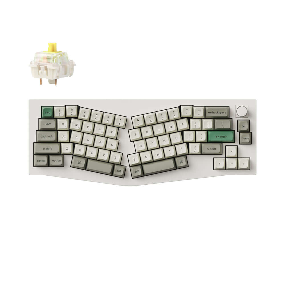 Keychron Q8 Max custom mechanical keyboard featuring Alice layout and QMK compatibility.