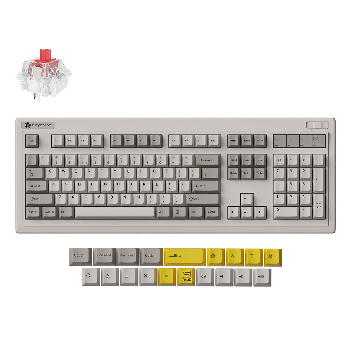 Keychron R6 QMK Wireless Mechanical Keyboard Position 1