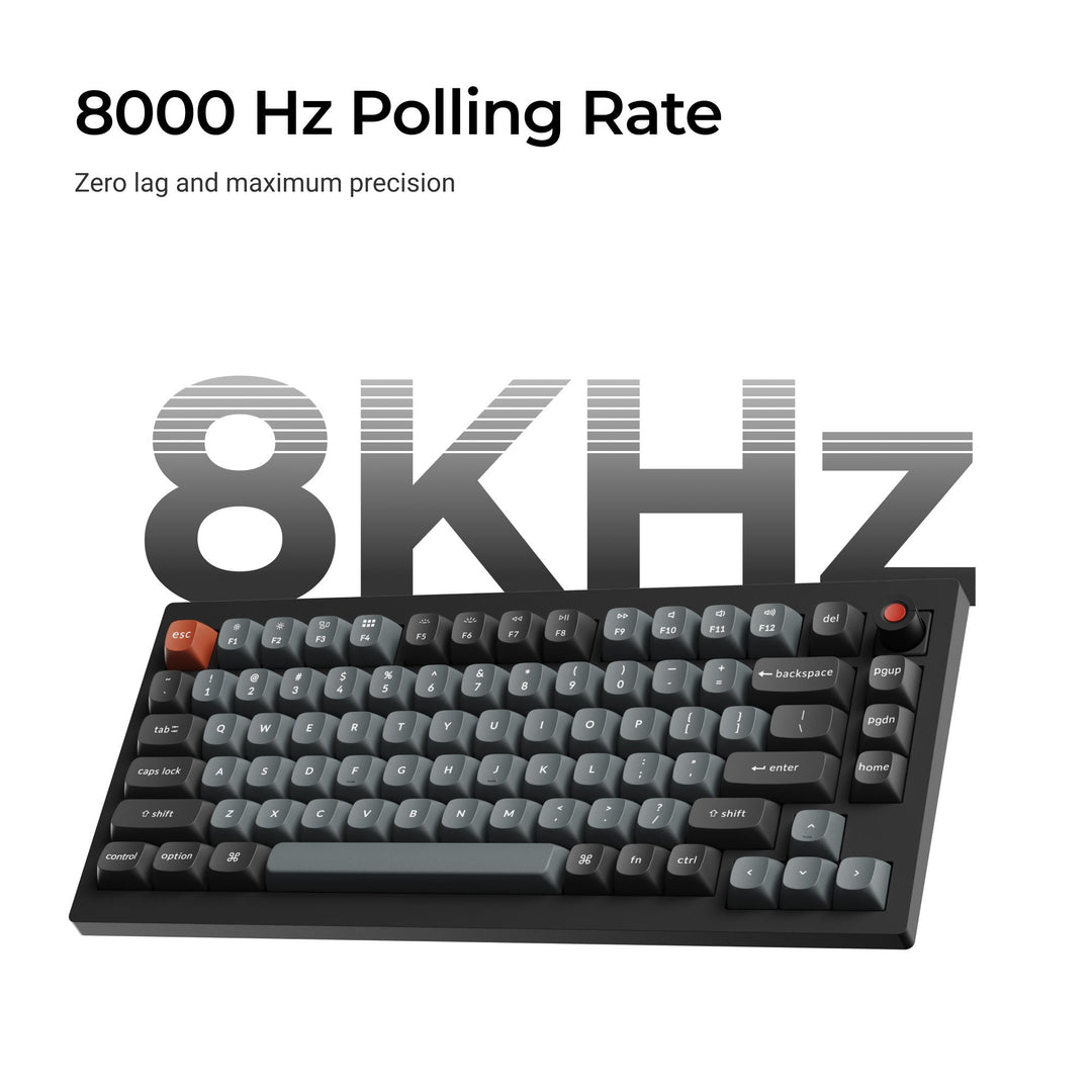 Keychron V1 8K QMK Teclado Mecânico Custom Com Fio