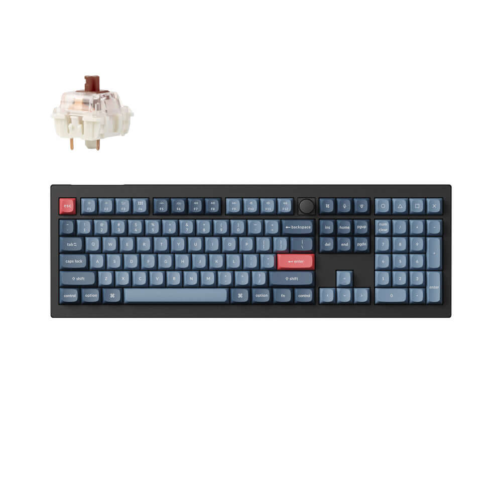 【完品】Keychron V6 Max US配列 赤軸 フルサイズ ワイヤレス Keychron V6 Max | Teclado Mecânico 100% Wireless – Keychron Brasil