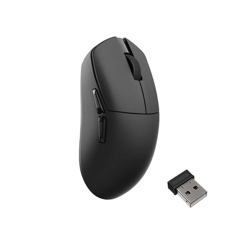 Lemokey G1 Wireless Mouse in ergonomic design with USB receiver for seamless connectivity.