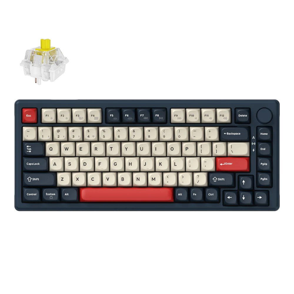 Keychron J2 QMK Teclado Mecânico Wireless