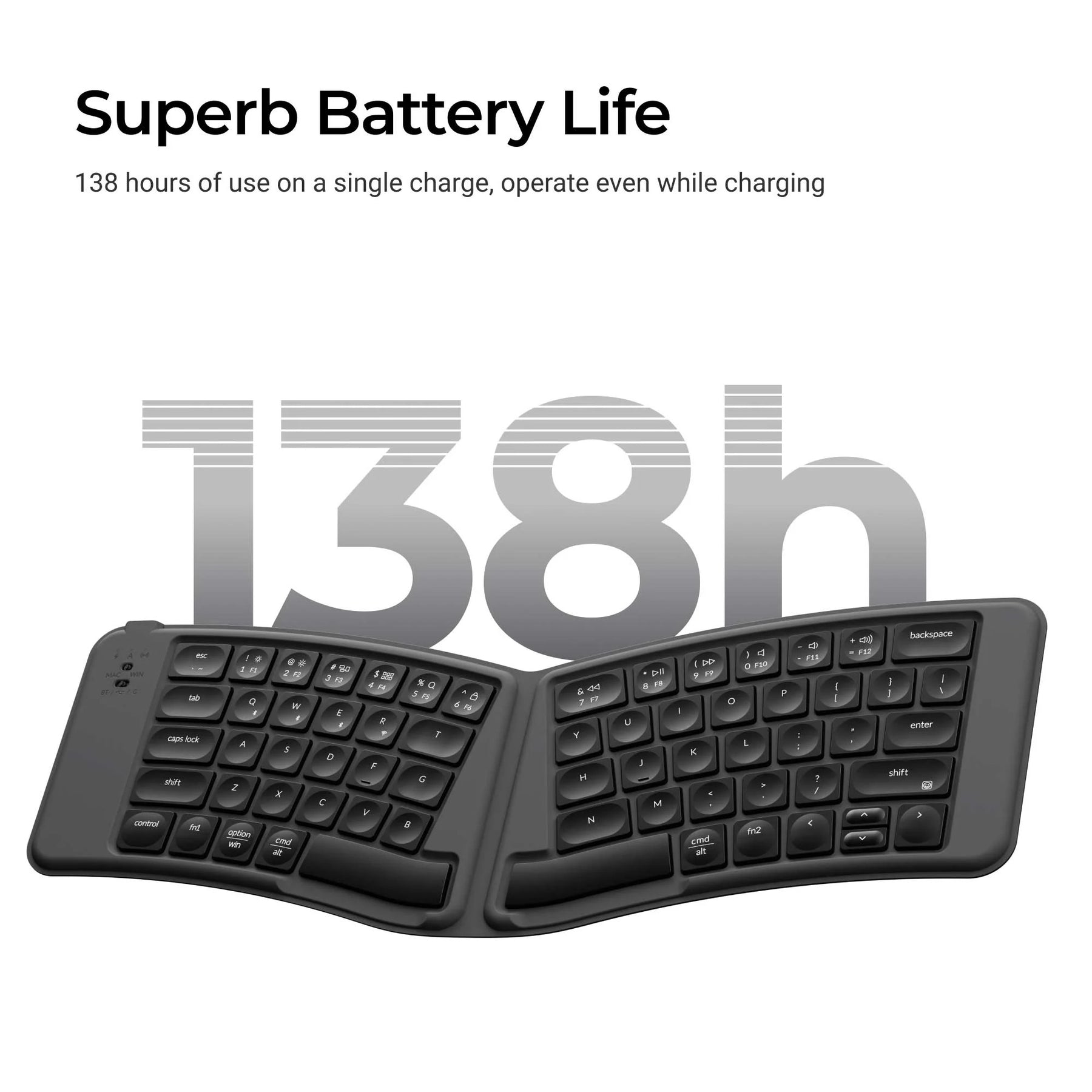 Keychron B11 Pro | Teclado Dobrável Ultra-Slim Sem Fio – Keychron