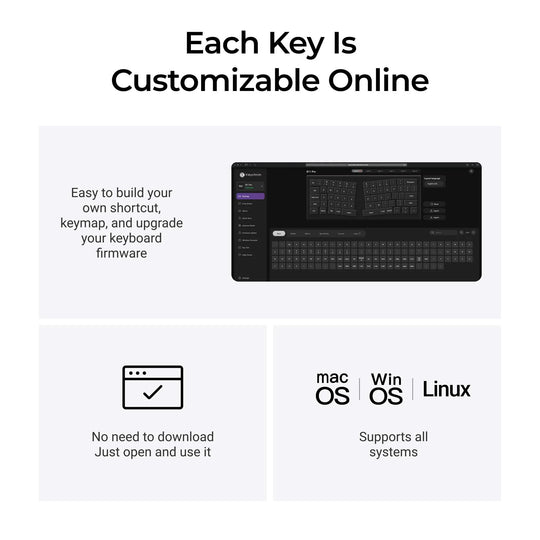 Keychron B11 Pro Ultra-Slim Teclado Sem Fio Dobrável