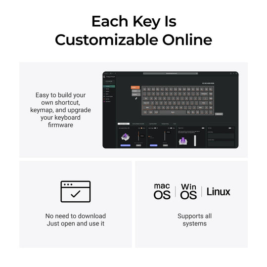 Keychron K2 HE Switch Magnetic Teclado Custom Wireless - Concrete Edition