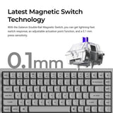 Keychron K2 HE Switch Magnetic Teclado Custom Wireless - Concrete Edition
